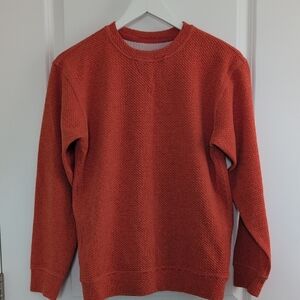 lululemon athletica Textured Orange Sweatshirt